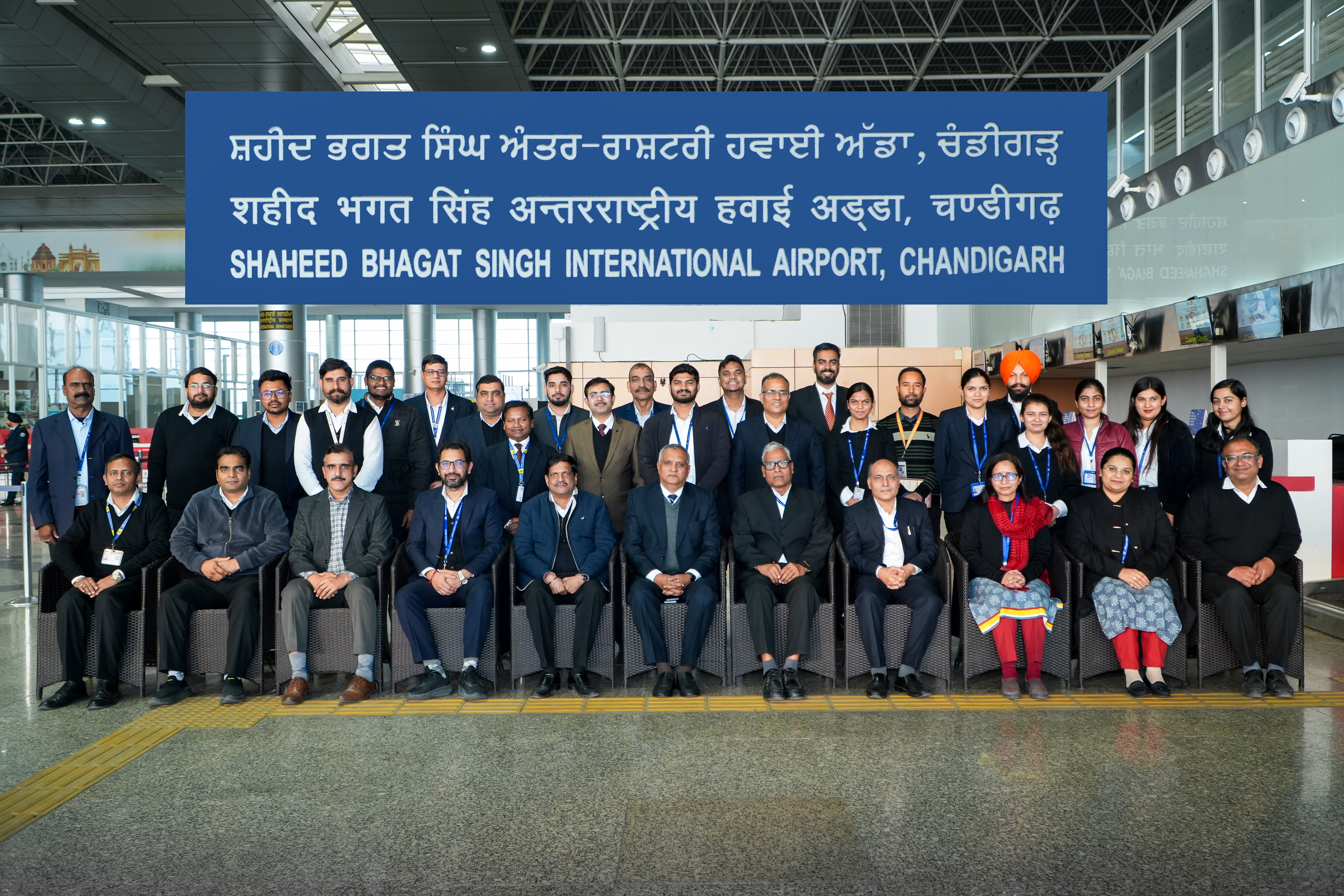 CHIAL Team at Shaheed Bhagat Singh International Airport, Chandigarh